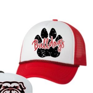♥️🤍🖤 Red/Black Cheetah Paw Trucker Hat♥️🤍🖤